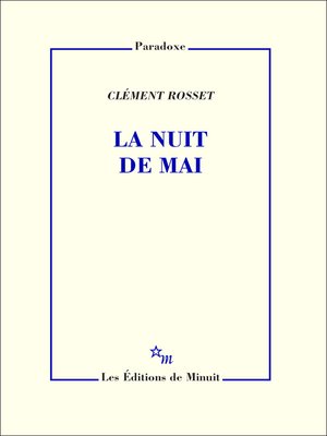 cover image of La Nuit de mai